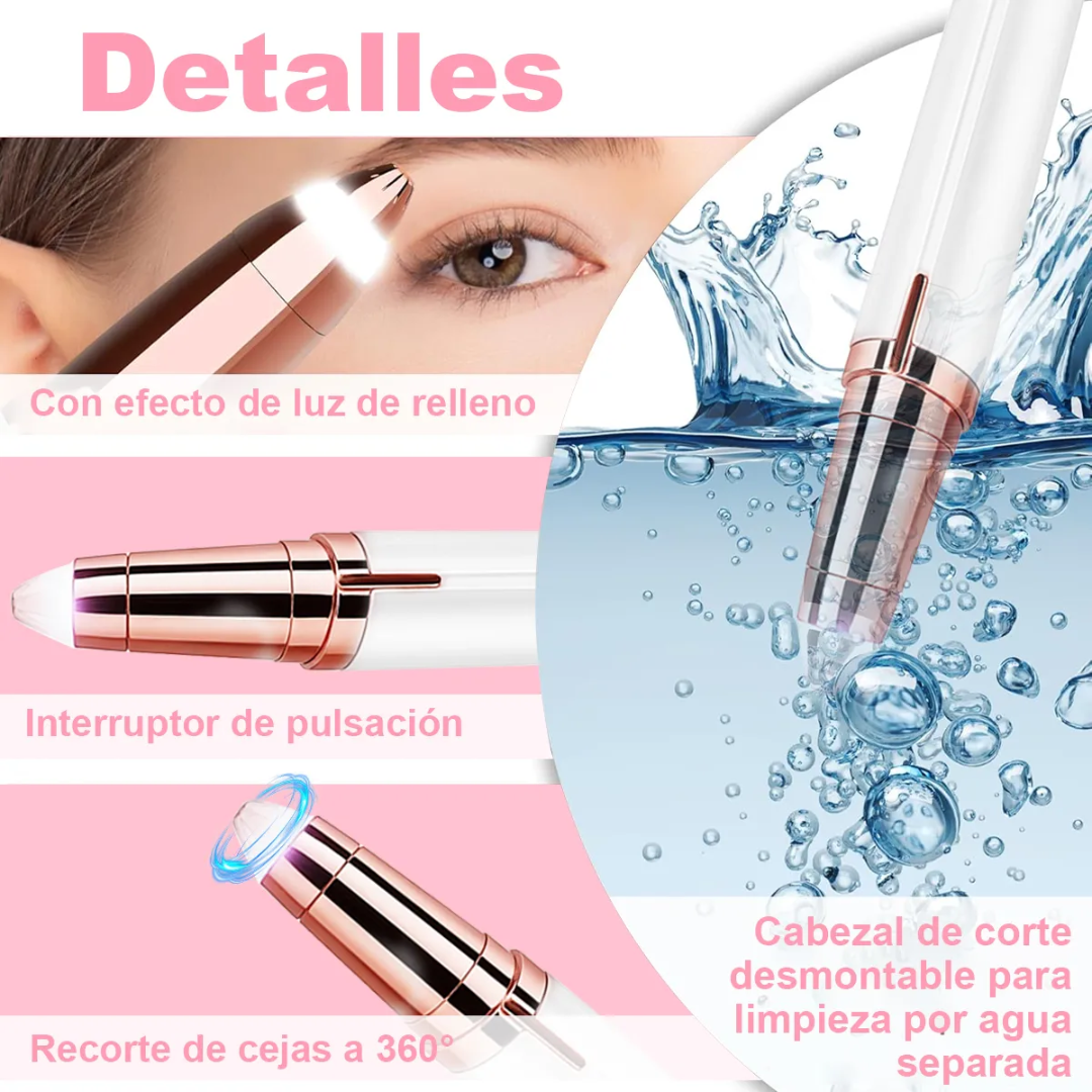 Depiladora de cejas profesional recargable